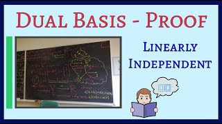 Basis for a dual vector space is linearly independent