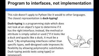 Computer Architecture - Program to interfaces, not implementation