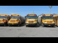 parking the school buses at the yard