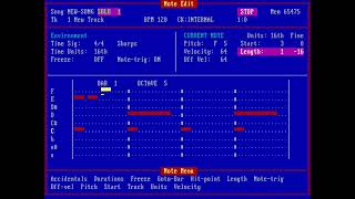 Voyetra Sequencer Plus Gold midi step entry demo