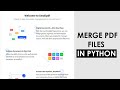 How to merge pdf files in python?
