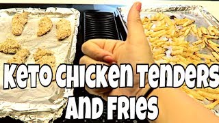 Easy Keto Chicken Tenders and Fries! | Keto Dinner Ideas