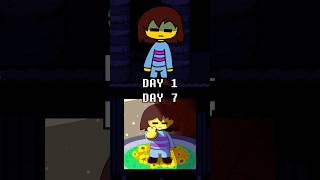 Drawing Frisk for 7 Days