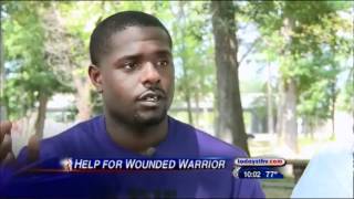 KTHV: Wounded warrior Quinton Ezeagwula receives help from Rep. Griffin