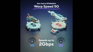 How much faster is Warp Speed 5G than 4G?