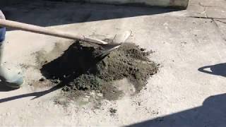 ASMR mixing cement NO TAPPING NO TALKING