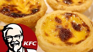 AWESOME menu items at KFC in BANGKOK! (Egg Tart, Shrimp Donut, Tuna Salad)