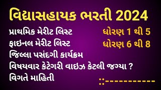 વિદ્યાસહાયક ભરતી 2024 | ફોર્મ ભર્યા હવે પછીની પ્રોસેસ શુ રહેશે | મેરીટ કેટલું રહેશે | વિગતે માહિતી |