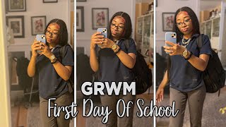 GRWM For The First day back to school | SOPHOMORE YEAR + School Vlog