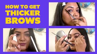 How To Get Fuller/Thicker Eyebrows | आयब्रो को घना कैसे बनायें? | Eyebrow Tutorial | Be Beautiful