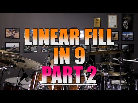 Drum Lessons Linear Fill In 9 Part 2 Youtube
