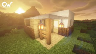 Minecraft How To Build A Small Modern House Tutorial - Cinematic Tutorial Minecraft