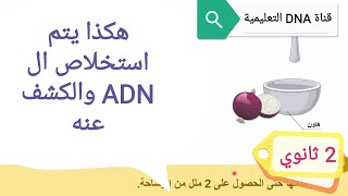 استخلاص ال adn | الكشف عن ال adn