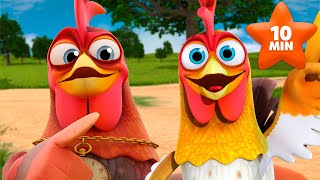 Les Meilleures Chansons Pour Enfants Avec Les Coqs de la Ferme de Zénon! | Le Royaume des Enfants