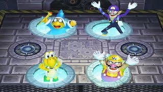Mario Party 9 - All Funny Minigames - Koopa VS Waluigi VS Wario VS Magikoopa (Master Difficulty)