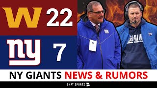 NY Giants News & Rumors After Loss vs. Washington: Dave Gettleman Retiring? Fire Joe Judge?