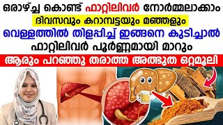 ഫാറ്റിലിവർ പൂർണ്ണമായി മാറാൻ ആരു പറഞ്ഞു തരാത്ത ഒരു അത്ഭുത ഒറ്റമൂലി | Fattyliver maaraan ottamooli