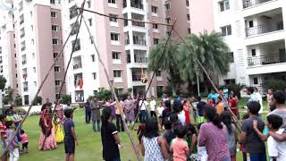 Krishna Janmashtami Celebrations Trendset Winz Apartments Nanakramguda Financial District Hyderabad