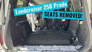 Landcruiser 250 Prado - SEATS REMOVED - how much space is there?