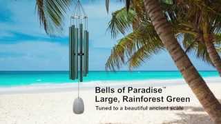 Bells of Paradise - Large, Rainforest Green by Woodstock Chimes