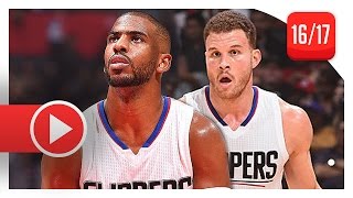 Chris Paul \u0026 Blake Griffin Full Highlights vs Blazers (2016.12.12) - 47 Pts Total, CLUTCH!