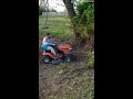 mowing down a tree with a lawnmower viralhog