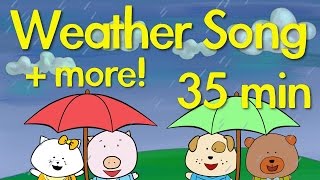 Weather Song, Summer Song + more! | Kids Song Compilation | The Singing Walrus