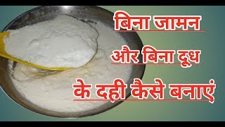 बिना दूध,बिना जामन से गाढ़ा और टेस्टी दही ज़माने का आसान तरीका   | How to make Homemade Curd