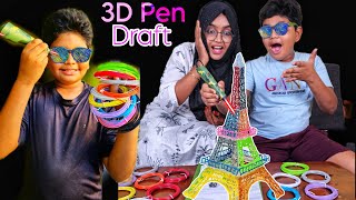 ⬇️ 3D Pen Draft 🤩🤩thawfeeq Alapparaigal#jesijesina #comedy