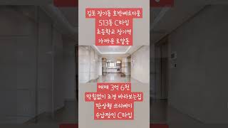 *매매* 김포 장기동 호반베르디움 C타입 판상형 쓰리베이 3억6천, 장기역 가까운 513동, 온유초등학교 3분