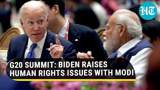 U.S. Pokes India; Biden Lectures Modi On Human Rights, Press Freedom At G20 Summit | Watch