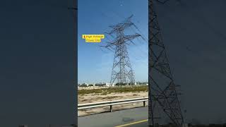 #highvoltage #power #line #electricity #tower #shorts #dubai #uae #current #viralvideo #dangerous