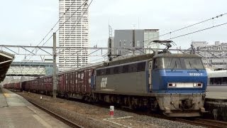 JR貨物 EF200-7 貨物列車 (7090レ) JR東海道本線 熱田駅 通過