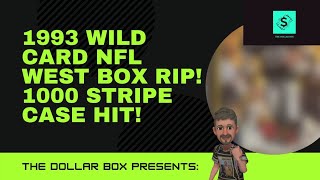 1993 Wild Card West box rip.  1000 stripe CASE HIT PULLED!