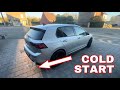 STOCK EXHAUST REVIEW ON THE GOLF MK8 GTI! ( COLD START , REV UP START , POV DRIVE , INSIDE SOUND ) 🔥