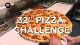 32 inch Bada Bing Pizza Challenge attempted at Kenny's East Coast Pizza