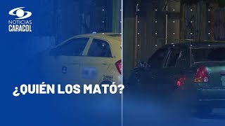 Extraño doble homicidio en Bogotá: descubren los cuerpos tras choque entre un carro y un taxi