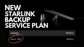 New Starlink Backup Service Plan Available