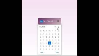 Custom Input date #shorts #csseffect #htmltutorial