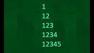 Number Pattern in Java. important question for java interview