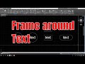 AutoCAD Tutorial | Create frame around text