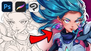 The BEST coloring method for beginners - In ANY software | YTartschool