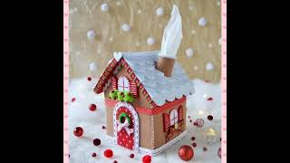 Making felt gingerbread house diy