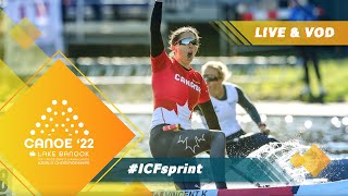 2022 ICF Canoe-Kayak Sprint \u0026 Paracanoe World Championships Halifax Canada / Day 1 PM: Heats / Para