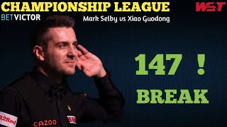 MARK SELBY MAKES 147 ! | 2025 Betvictor Championship League Invitational | Selby vs Guodong