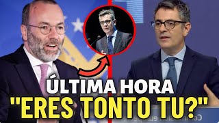 🚨 ¡MANFRED WEBER LANZA UN ULTIMÁTUM a Bolaños! Crisis en el Parlamento Europeo por sus ACCIONES! 😡