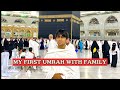 MY FIRST UMRAH with family - Part 1 #umrah #makkah #madina