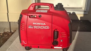 How I changed the oil in my Honda 1000i EU inverter generator.