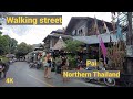 [4K] Walking street, Pai, Northern Thailand, June 2023