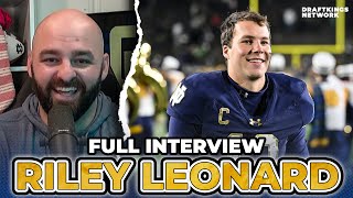 RILEY LEONARD TALKS NOTRE DAME SEASON + COLLEGE FOOTBALL PLAYOFFS + MARCUS FREEMAN | FULL INTERVIEW